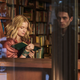 Elizabeth Lail and Penn Badgley in You